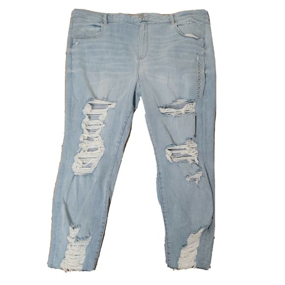 American Eagle Outfitters Denim - American Eagle Distressed High Rise Jegging Crop Size Plus 24 NWOT